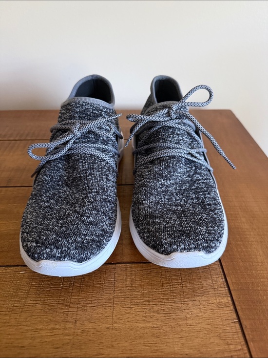 Vessi Shoes - Vessi Women's Knit Athletic Sneakers - Gray & White